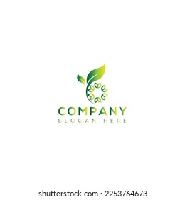 Herbal vector art logo design