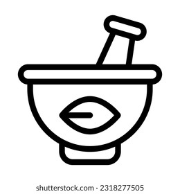 Herbal Vector Thick Line Icon For Personal And Commercial Use.
