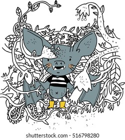 Herbarium and bat