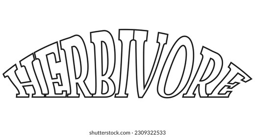 Herbivore T Shirt Design for Special the People Who are Vegetarian 