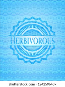 Herbivorous water wave representation emblem background.