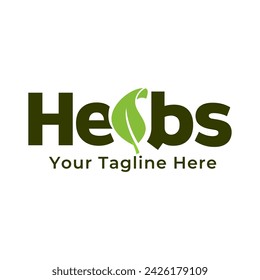 Herbs drink logo. Organic Drink Cup Logo Design Template
