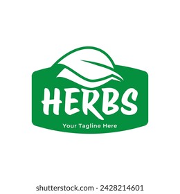 Herbs drink logo. Organic Drink Cup Logo Design Template