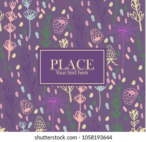 Herbs and medicinal plants background