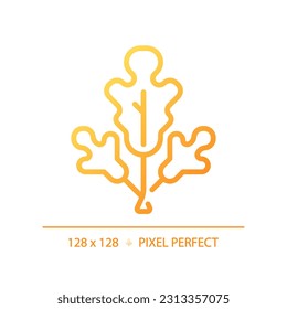 Herbs pixel perfect gradient linear vector icon. Plant food. Organic product. Healthy lifestyle. Natural seasoning. Thin line color symbol. Modern style pictogram. Vector isolated outline drawing