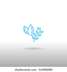herbs, plant food icon