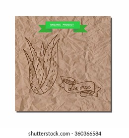 Herbs and Spices Collection - aloe vera. Suitable for ads, signboards, packaging and identity designs