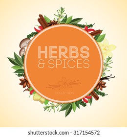 herbs and spices frame