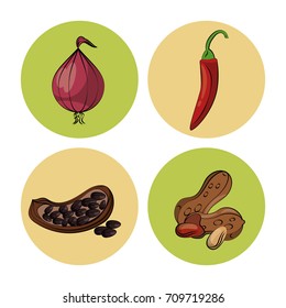 Herbs and spices icons