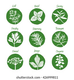 Herbs And Spices Set Art Eps Illustration Icon 3 Fresh