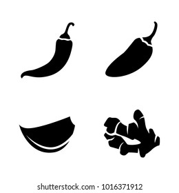 Herbs & Spices vector icons