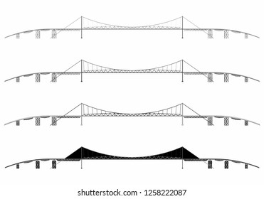 Hercilio Luz Bridge skyline.