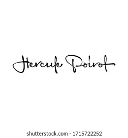 The Hercule Poirot Is A Literary Character