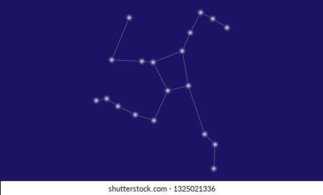 Hercules constellation vector design