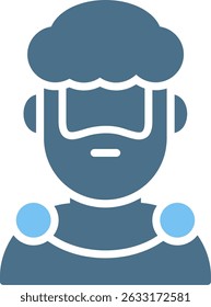 Hercules Glyph Two Colour Icon
