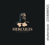 Hercules Heracles , Muscular Myth Greek Warrior Logo design