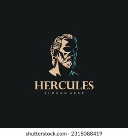 Hercules Heracles , Muscular Myth Greek Warrior Logo design