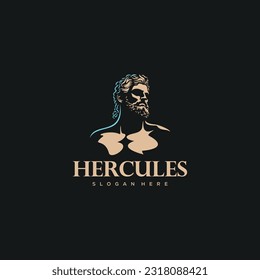 Hercules Heracles , Muscular Myth Greek Warrior Logo design