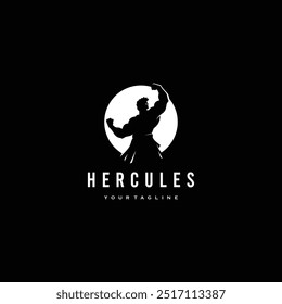 Hércules, Mito Musculoso Guerrero griego Logo design	