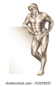 Hercules right over white background