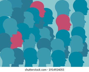 Herd Immunity concept illustration. background. Vector.