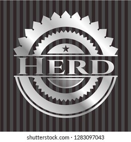 Herd silvery emblem
