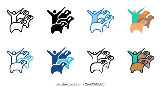 Herding icon set multiple style collection 
