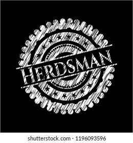 Herdsman chalkboard emblem