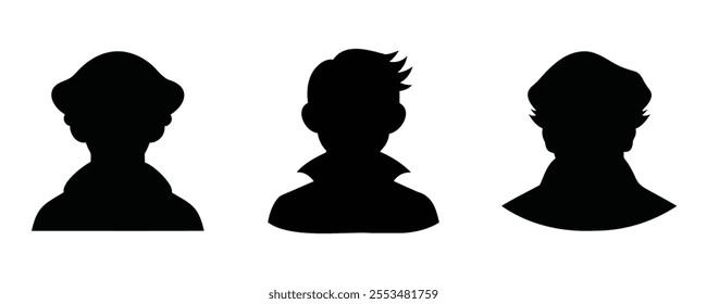 Here are 40 keywords for the title "Artist Silhouette Set Vector Design