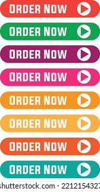 Here is a 8 Different Catchy and unique order button for your content and social media advertising post.