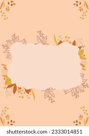 Here is a Autum style template that can be used for designing backgrounds (text can be added) or other needs and can be put to good use. Enjoy