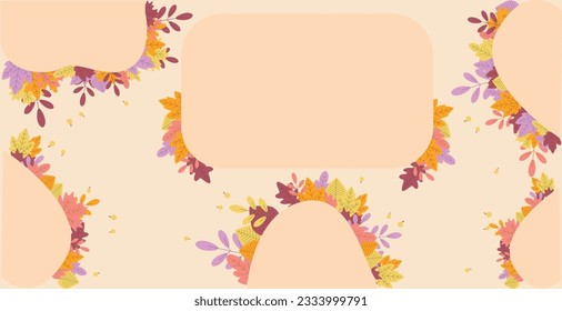 Here is a Autum style template that can be used for designing backgrounds (text can be added) or other needs and can be put to good use. Enjoy