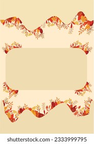 Here is a Autum style template that can be used for designing backgrounds (text can be added) or other needs and can be put to good use. Enjoy