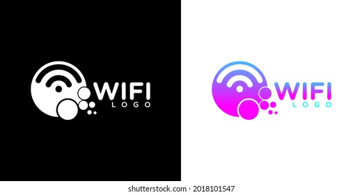 Here Is A Colored And Colorless Wifi Logo, Can Be Used As A Brand Logo And Other Needs Related To Wifi.