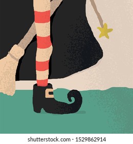 Here comes the witch with her magic wand 