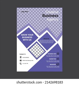 Here is a corporate minimalist flyer design