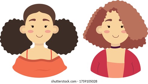 Here are curly hairstyle for girls