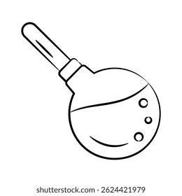 Here is a customizable hand drawn icon of enema medical test tool