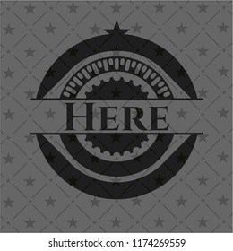 Here dark emblem