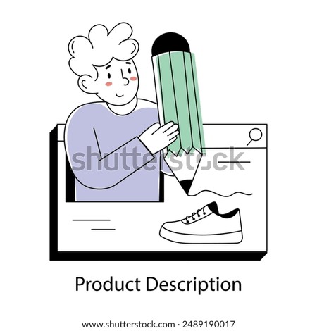 Here is a doodle mini illustration of product description 