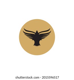 here is the eagle logo and similar bird logos on a gold background