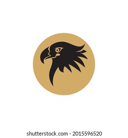 here is the eagle logo and similar bird logos on a gold background