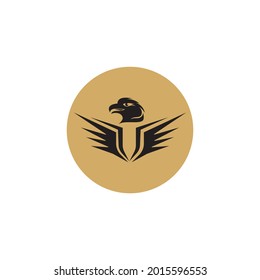 here is the eagle logo and similar bird logos on a gold background