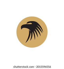 here is the eagle logo and similar bird logos on a gold background