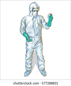 Here ebola suspect vector for your needs. easy to edit and re-size. enjoy and don't forget for rate.