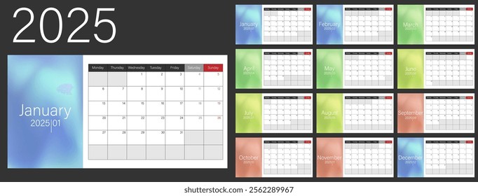 Here is an exciting sneak peek at the 2025 Calendar Design Preview featuring various styles