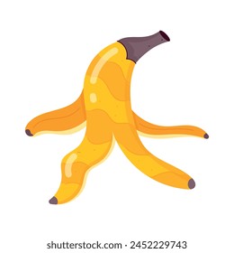 Here is a flat sticker of fruit skin