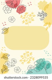 Here is a floral style template that can be used for designing backgrounds (text can be added) or other needs and can be put to good use. Enjoy