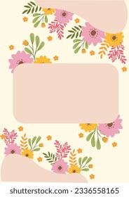 Hier sehen Sie eine Blumenvorlage, die für die Gestaltung von Hintergründen (Text kann hinzugefügt werden) oder für andere Zwecke verwendet werden kann und gut genutzt werden kann. Genießen