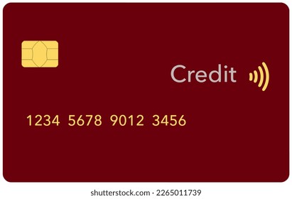 Here is generic credit card or debit card isolated on the background and it is a 3-d illustration.